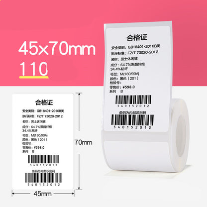 Tag Price Label Thermal Barcode Paper