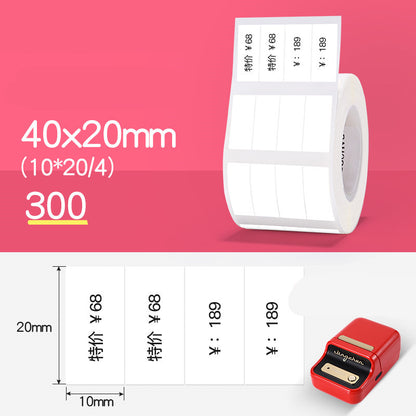 Tag Price Label Thermal Barcode Paper